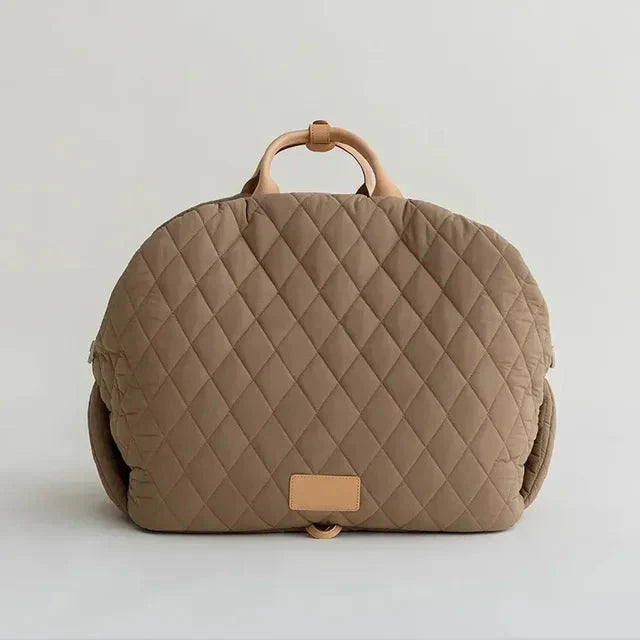 The Verona Luxe Carrier - Quilted Designer Pet Tote